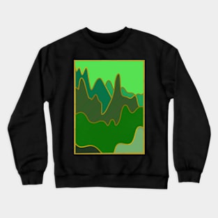 Gemstone Mountains Green Crewneck Sweatshirt